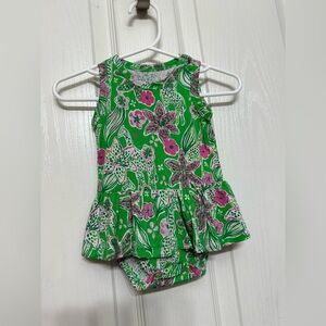 Gigi and Max Baby Girl Safari Romper Bamboo Size 3 Months